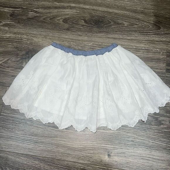 Oshkosh Eyelet Skirt - Toddler Girl- blue chambray - Picture 2 of 4